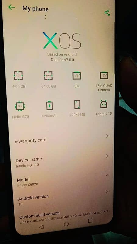 Infinix Hot 10 /4 / 64 exchange possible 2