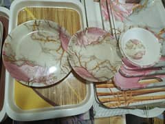 MARBLE STYLE DINNER SET