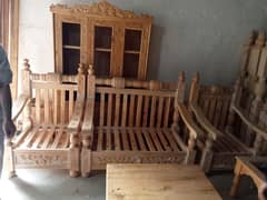 5 Seater sofa made from Diyar Wood with Chiniot Carving 0