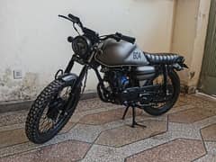 Honda 125 fully converted into cafe racer