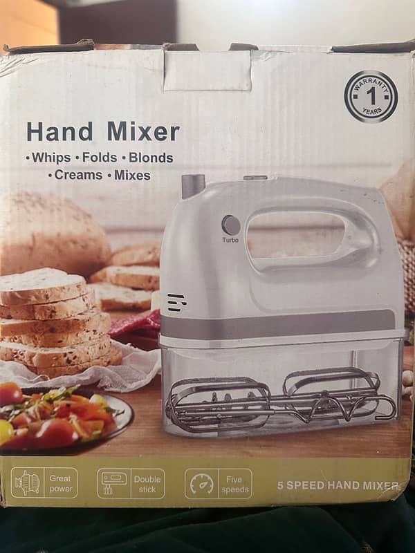 hand mixer with 5 speed option 0