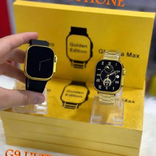 G9 Ultra Max Mubile Watch - Smart Watch Golden Edition 1