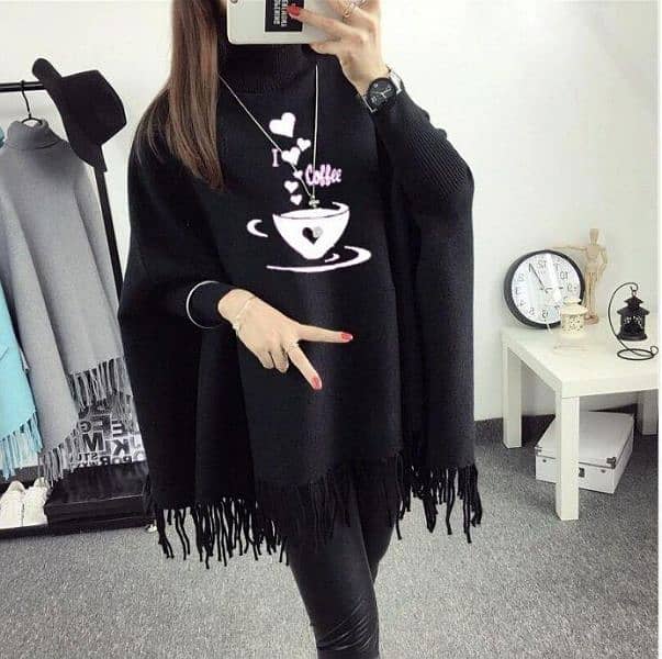 High quality womens and girls poncho 2