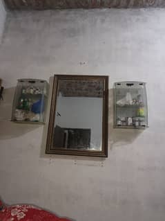 mirror and cabinets 0