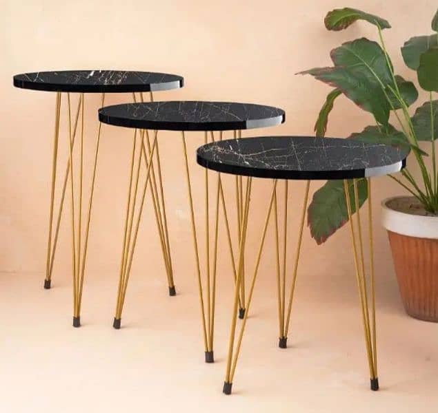 Set of 3 Coffee Tables - 3 Sizes (15x18, 15x20, 15x22 inches) 2