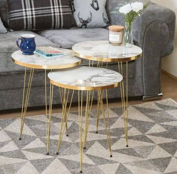 Set of 3 Coffee Tables - 3 Sizes (15x18, 15x20, 15x22 inches) 6