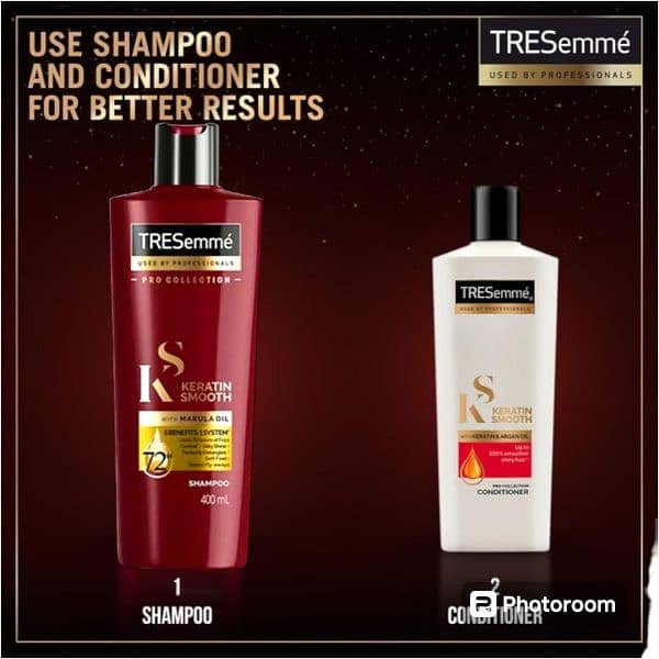 Keratin Smooth & Straight Shampoo and Conditioner 1