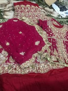 bridal lehenga with back tail