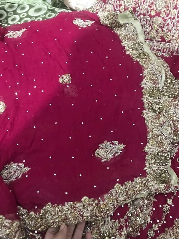 bridal lehenga with back tail 2