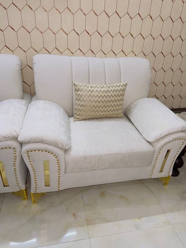 premium quality sofa set 3+2+1 seater imported cloth Poshish 3