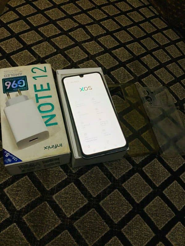 Infinix note 12 8+8/128 with box and charger pta official approved 3