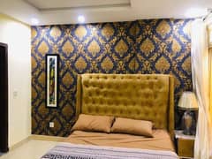 One bedroom daily basis laxusry short stay apartment available for rent in bahria town 0