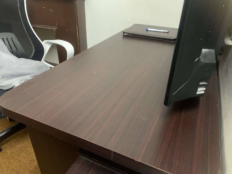 wodden study and computer table brown color 1