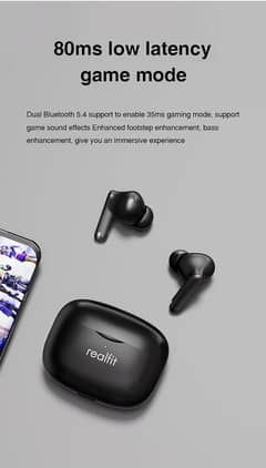 Realfit F3 ANC Active Noice Cancellation Bluetooth Earphones ENC Call