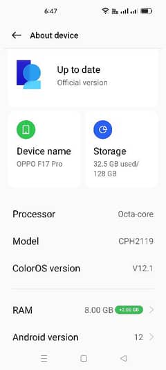 Oppo F17 Pro 8gb Ram