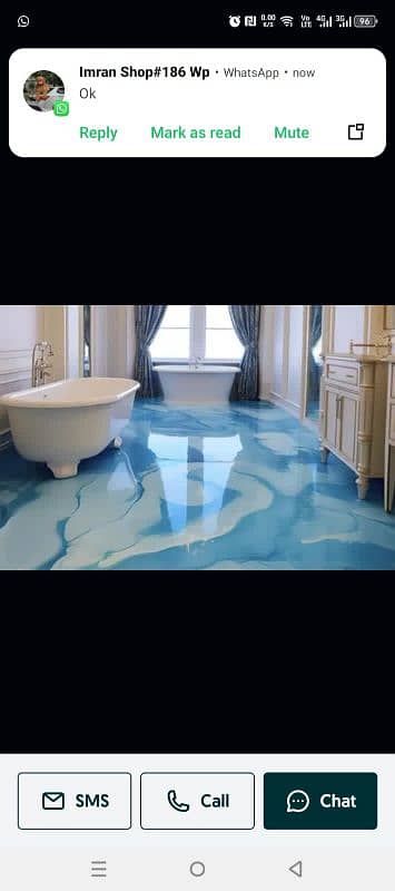 Epoxy and normal floor design available 3