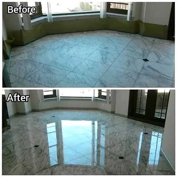 Marble tiles & Floor Polishing Service / Wood Work / Home / Building 10