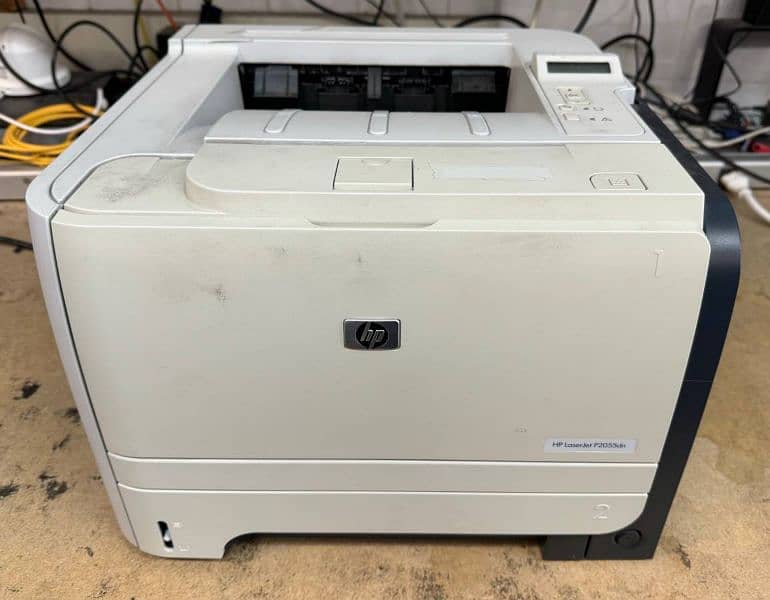 HP laser 2055 printer black print out 2