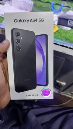 assalamu alaikum Samsung Galaxy A54 5 g just box open brand new 0