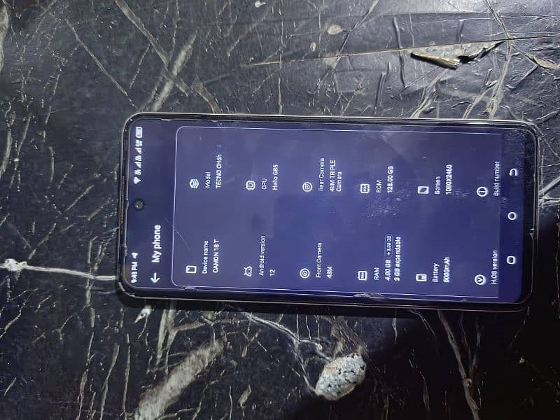 Tecno camon 18 t for sale all ok 10/10 condition 2