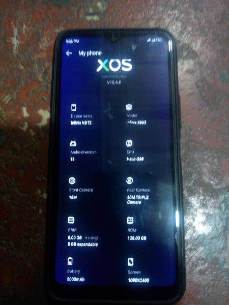 infinix note 12   6+5 ram 128 memory 3