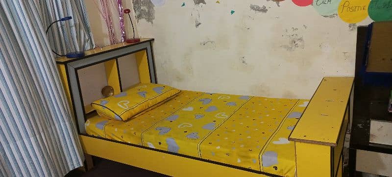 2 kids bed with one floor bed (Urgent sale) 1