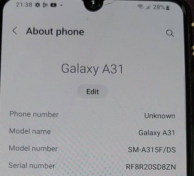 Samsung A31 9