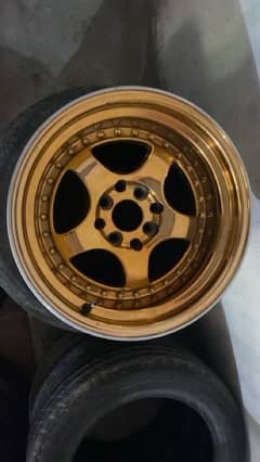 Gold Chrome Rims 15inch