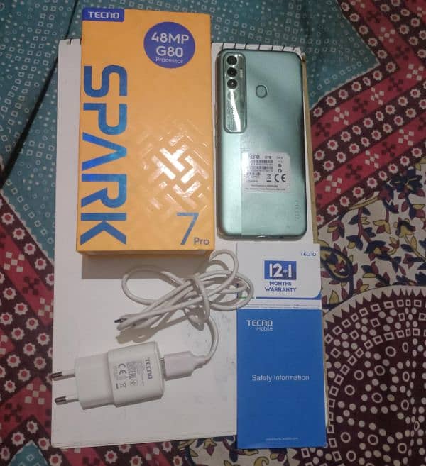 Tecno spark 7Pro condition 10/9 1