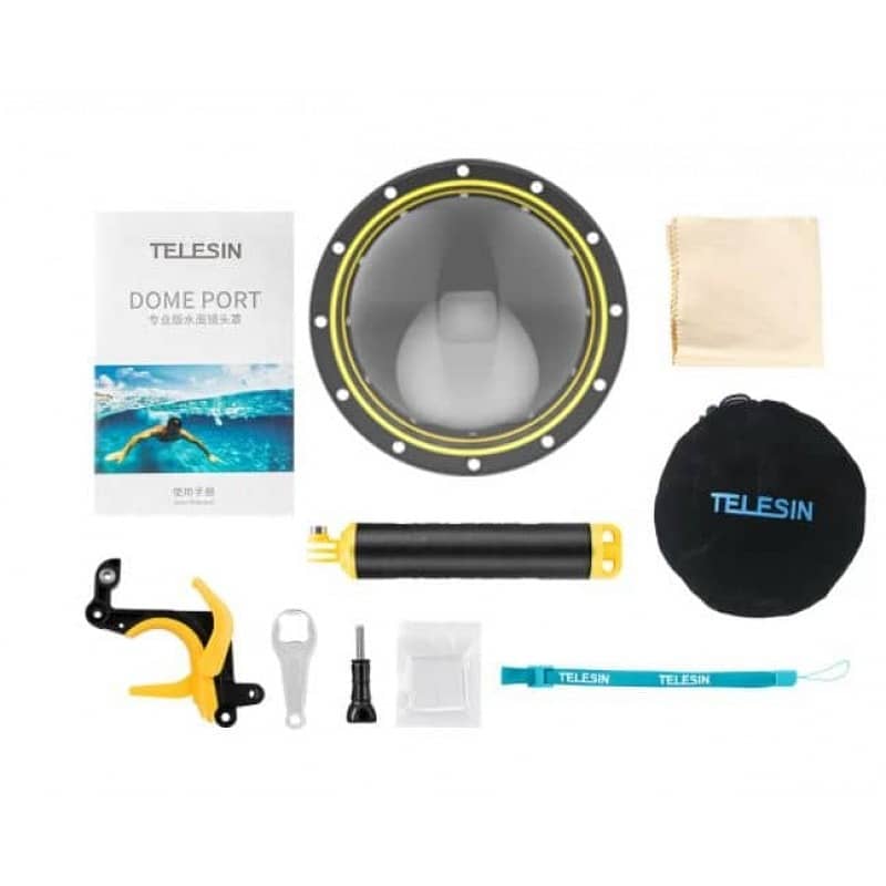 TELESIN Dome Port Waterproof Housing For Gopro Hero 13-12-11-10-9 5