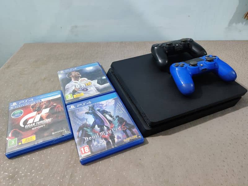 playstation 4 slim 1tb with 3 games 1