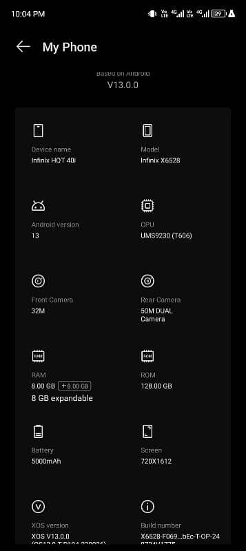 INFINIX HOT 40 i SALE AND EXCHANGE POSSIBLE 0