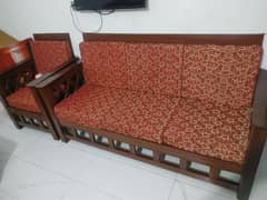 Solid Wood Sofa Set