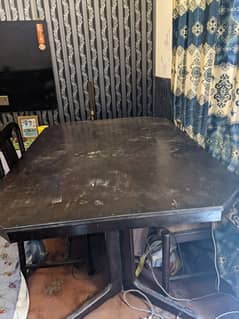 dining table wood urgent sell 0