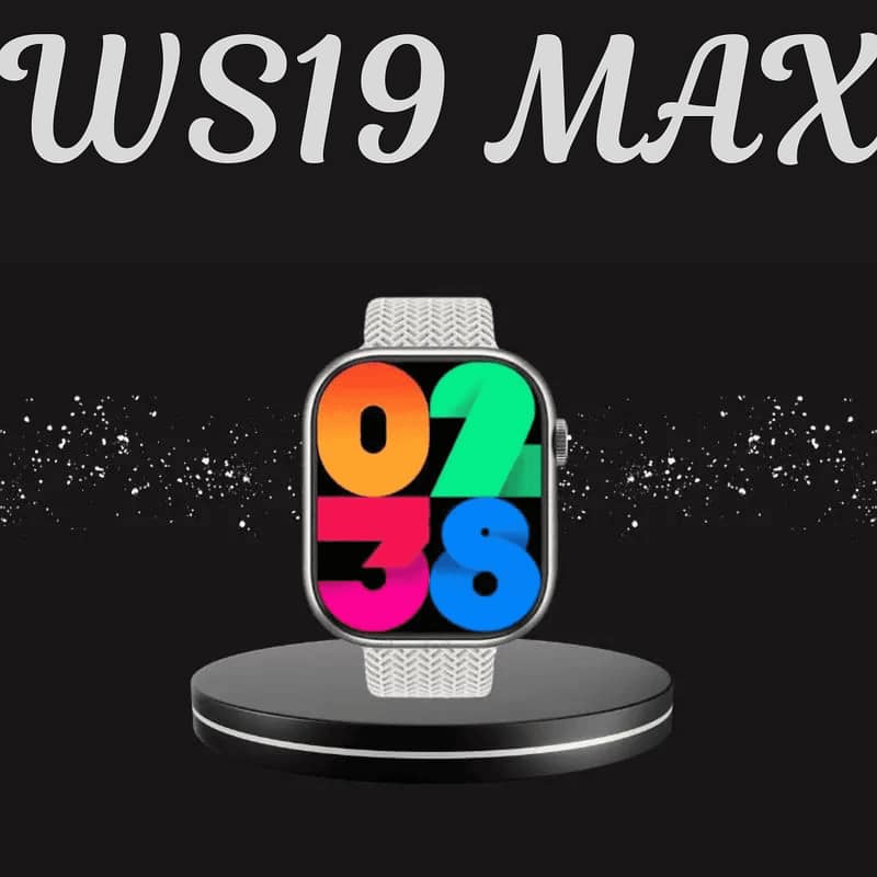 WS-19 MAX Smart Watch AMOLED Display 0