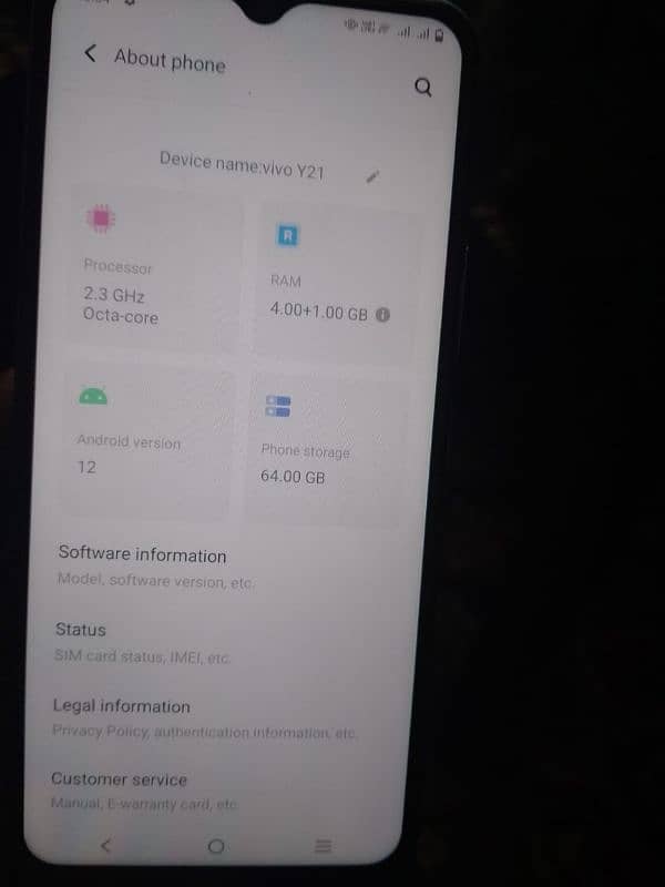 vivo phone 21 ram4 raP 1