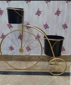 Planters Pots flower stand  Metal Plant Flower Floor Stand Cycle