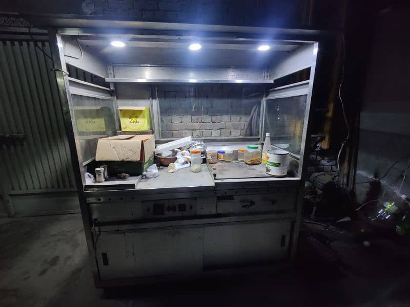 shawarma and burger counter plus fryer 1