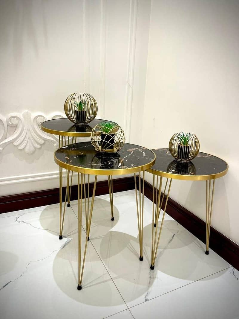 3 Pc Metal table set for sale 1