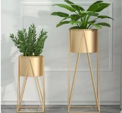 Planters Pots flower stand - 2 Metal Plant Flower Floor Stand