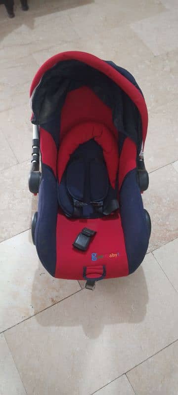 carry cot + car seat good as new 3