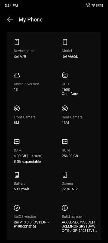 itel A70 Pro 11