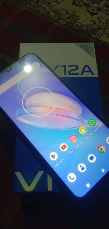 vivo y12 a with box only good condition 3