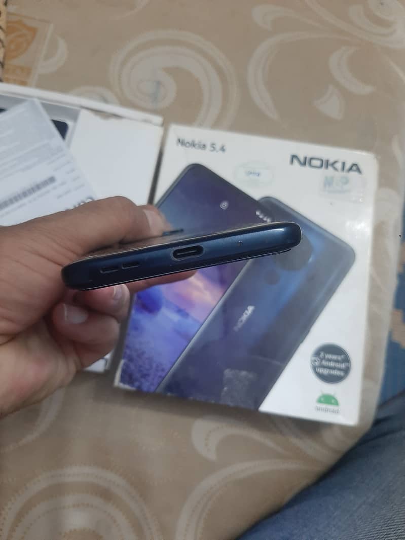 Nokia5.4 Full Box,  4/128, NO open no repair 4