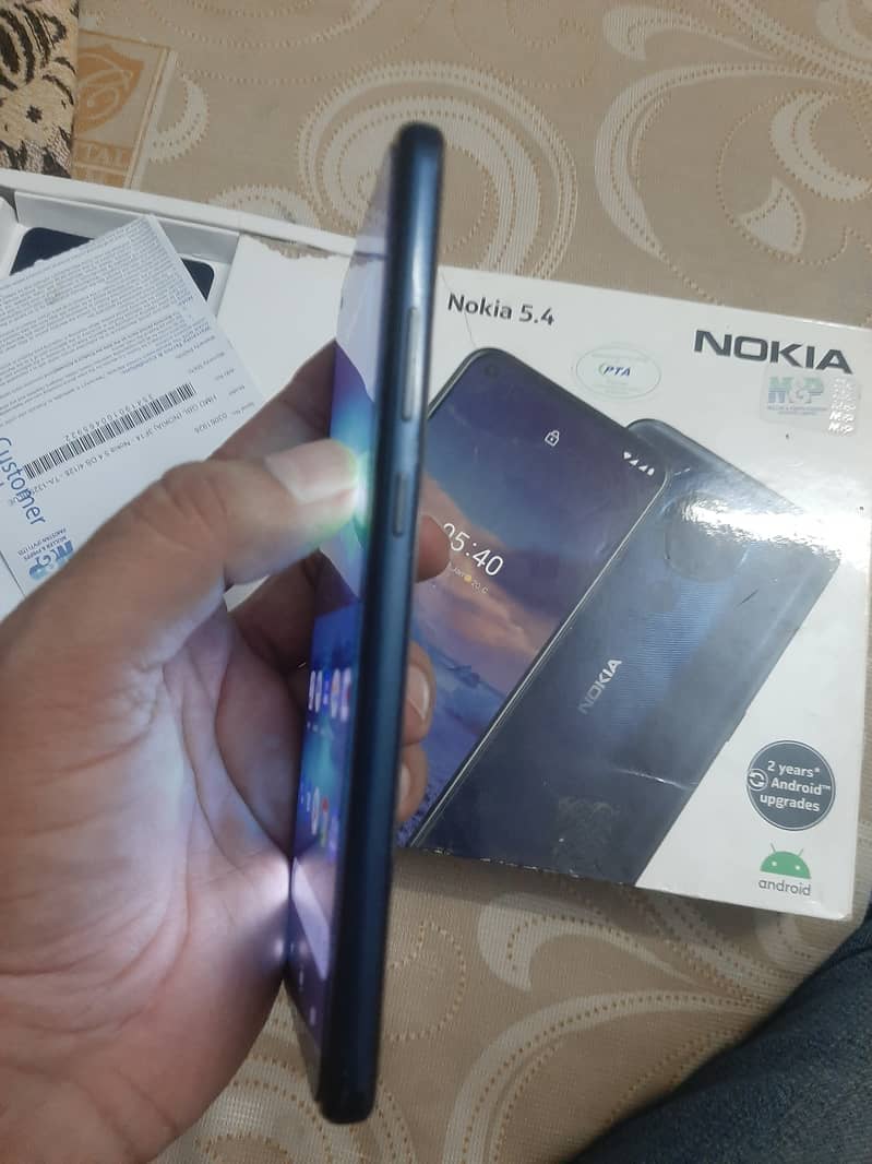 Nokia5.4 Full Box,  4/128, NO open no repair 7