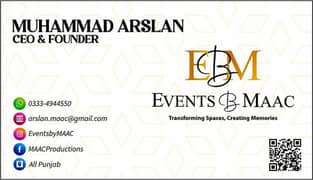 Events By MAAC/ 03334944550