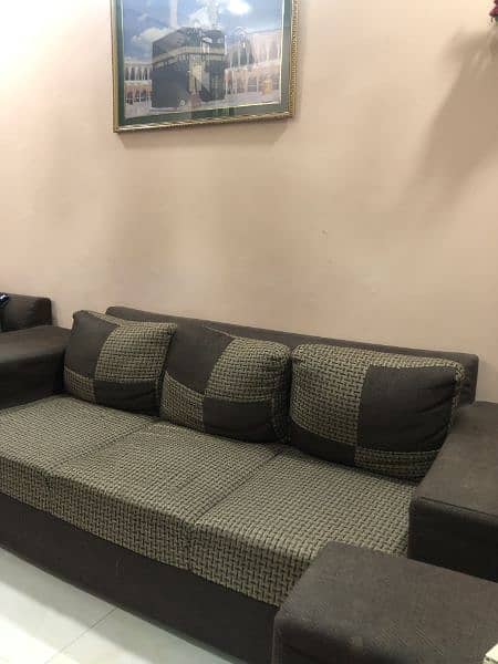 6 Seater Sofa & 1 Deewan For Sale 2