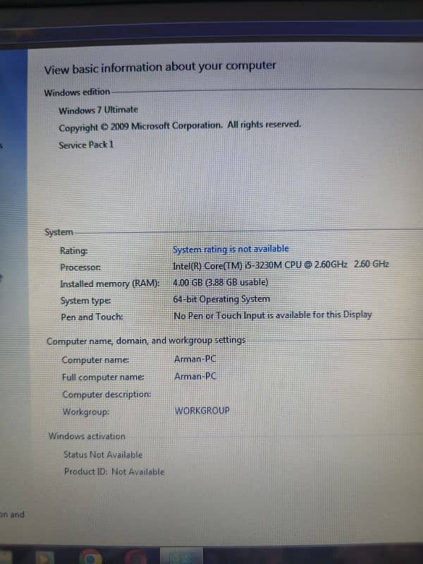 HP i5 3rd Generation Laptop Best Condition 8