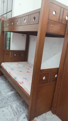 Bunk Bed with mattresses + drawers