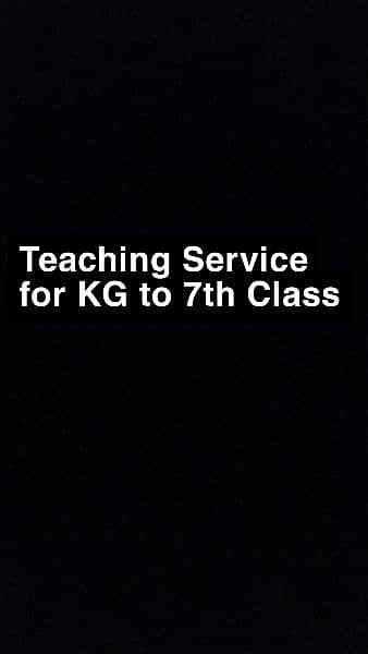 Tution | Teaching | From KG to 7th Class 0